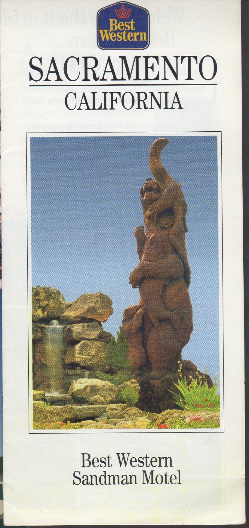Large Redwood Sculpture - Commissioned by Best Western Sandman Motel Central Sacramento - Image